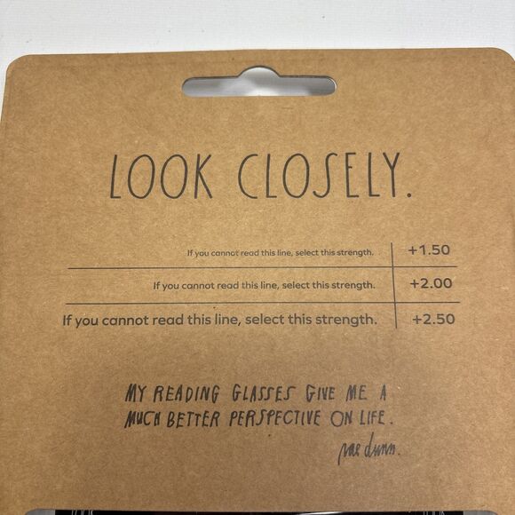 Rae Dunn  2 Pair Blue Light Blocking Reading Glasses & 1 Case  ~ Brown & Clear - Picture 9 of 13